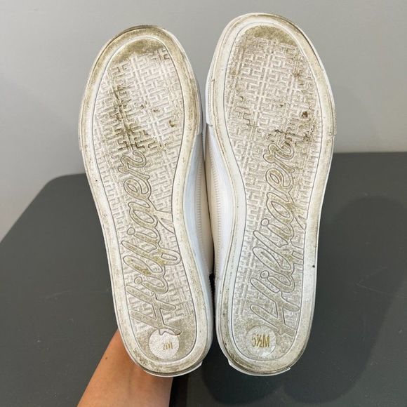 TOMMY HILFIGER White Lace Up Sneakers (5.5) - Picture 5 of 7